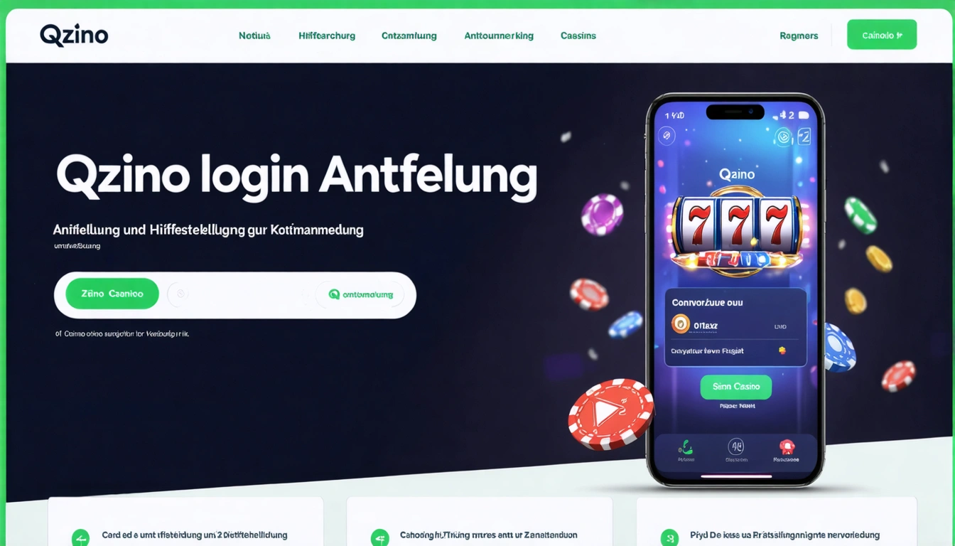 Qzino login Anleitung und Hilfestellung zur Kontoanmeldung